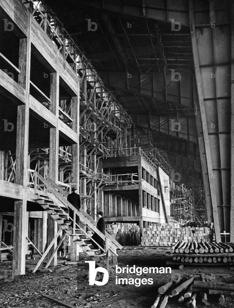 The Berlin-Tempelhof Airport until 1945 (b/w photo)