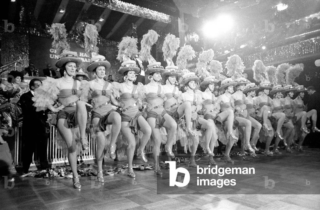 The German Film Ball in Munich, 1974 (b/w photo)