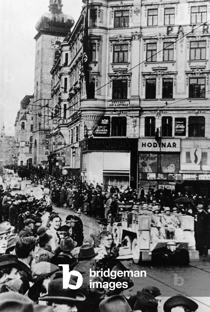 Entry of German troops in Bruenn, 1939