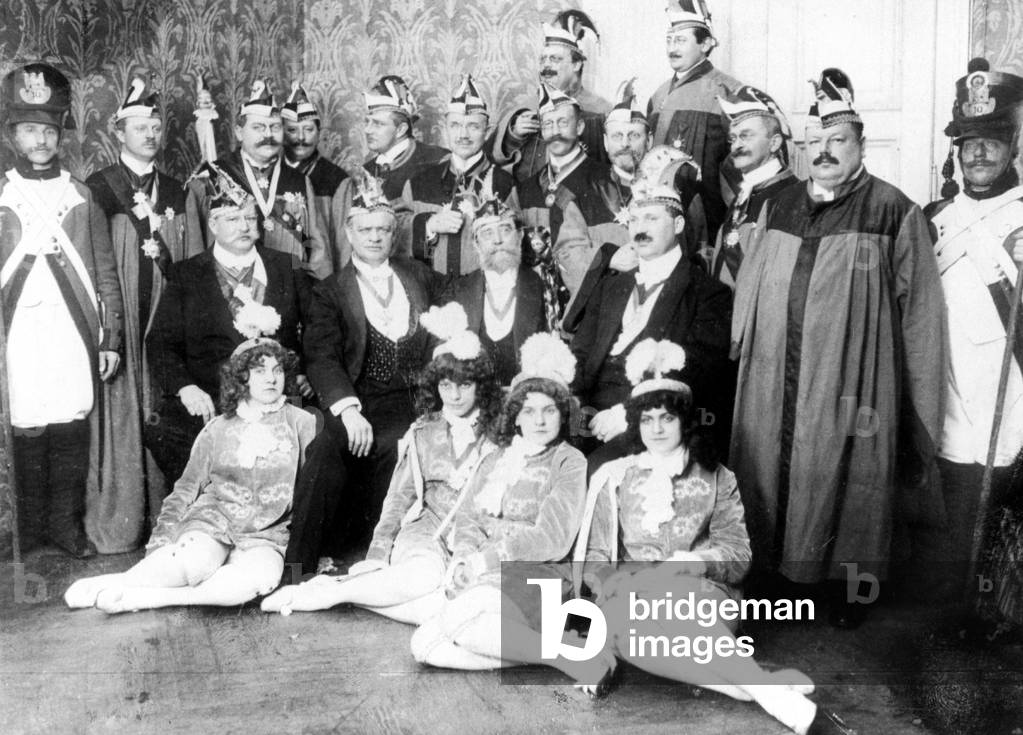 Carnival, 1909 (b/w photo)