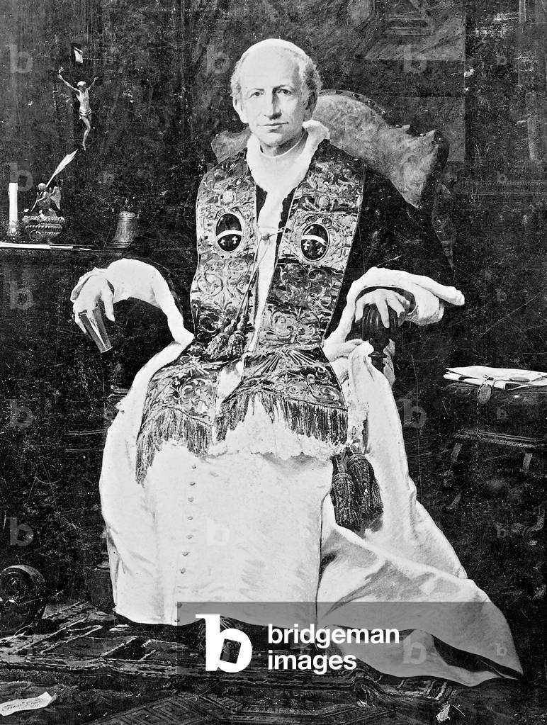 Pope Leo XIII (b/w photo)