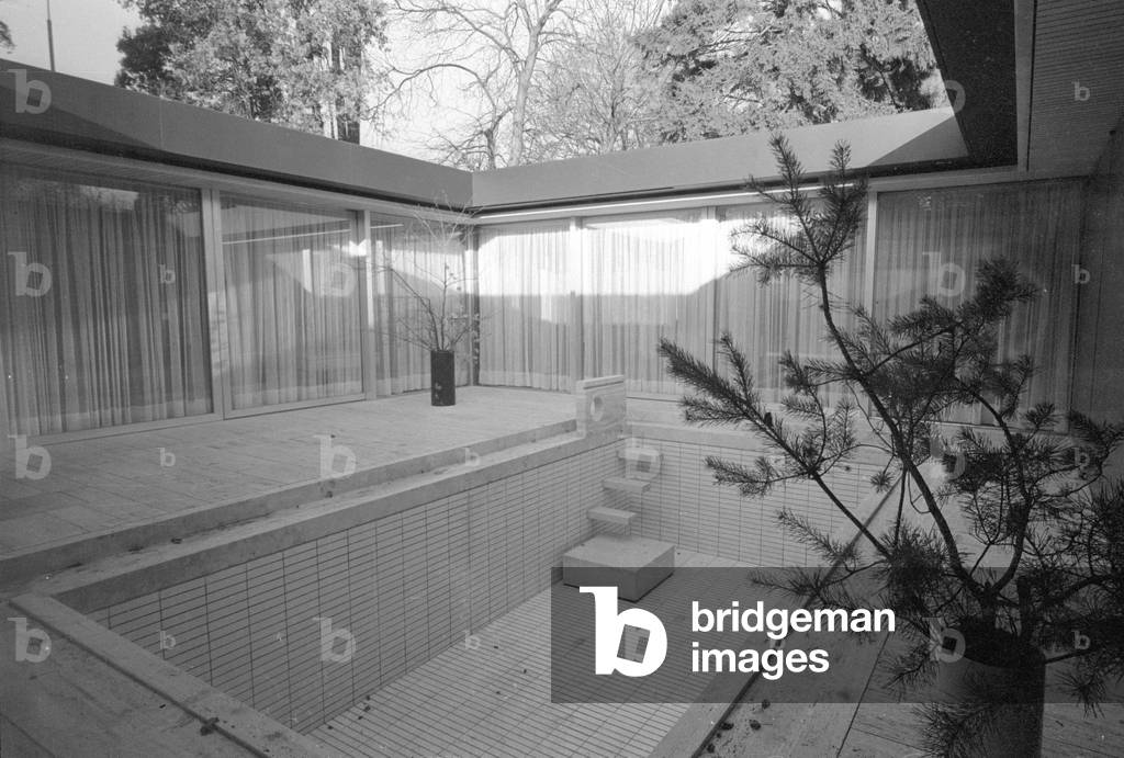 The Chancellor's Bungalow in Bonn, 1964 (b/w photo)