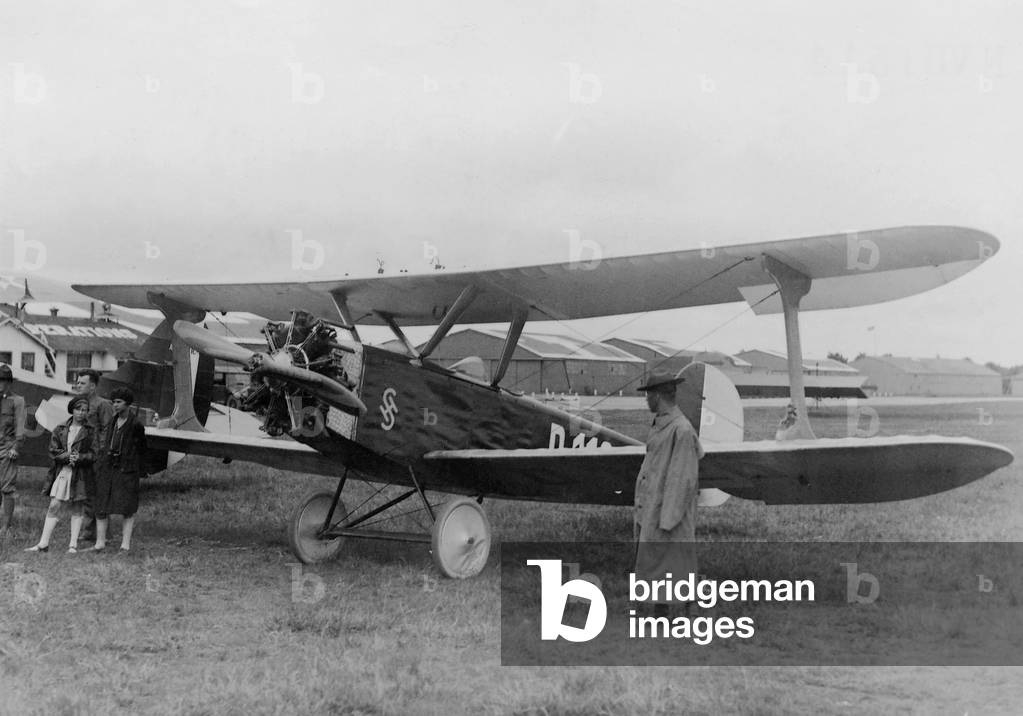 Thea Rasche's Siemens-Halske airplane, 1927 (b/w photo)