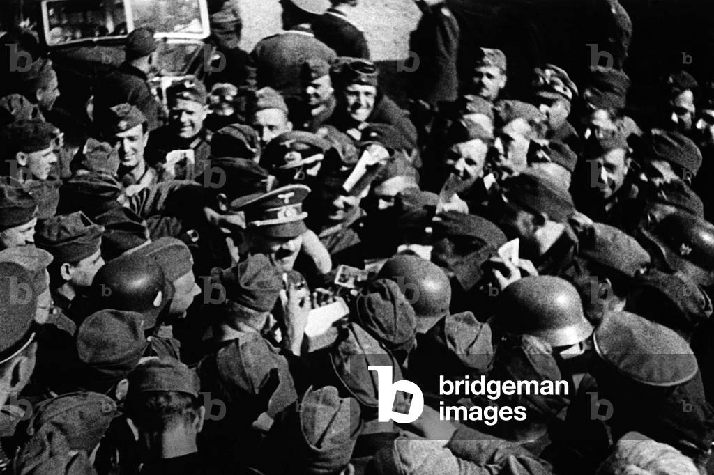 Adolf Hitler in Poland, 1939 (b/w photo)