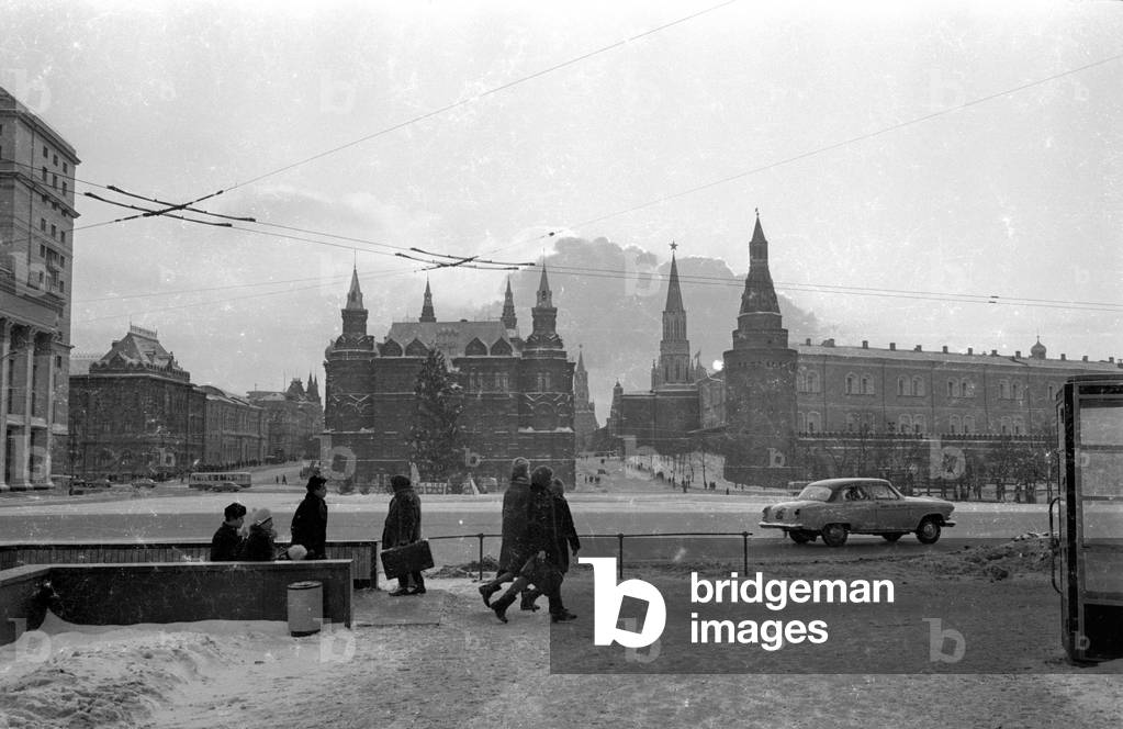 The State Historical Museum in Moscow, 1971 (b/w photo)