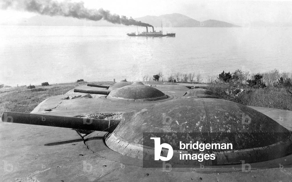 Fortifications of Tsingtao (b/w photo)