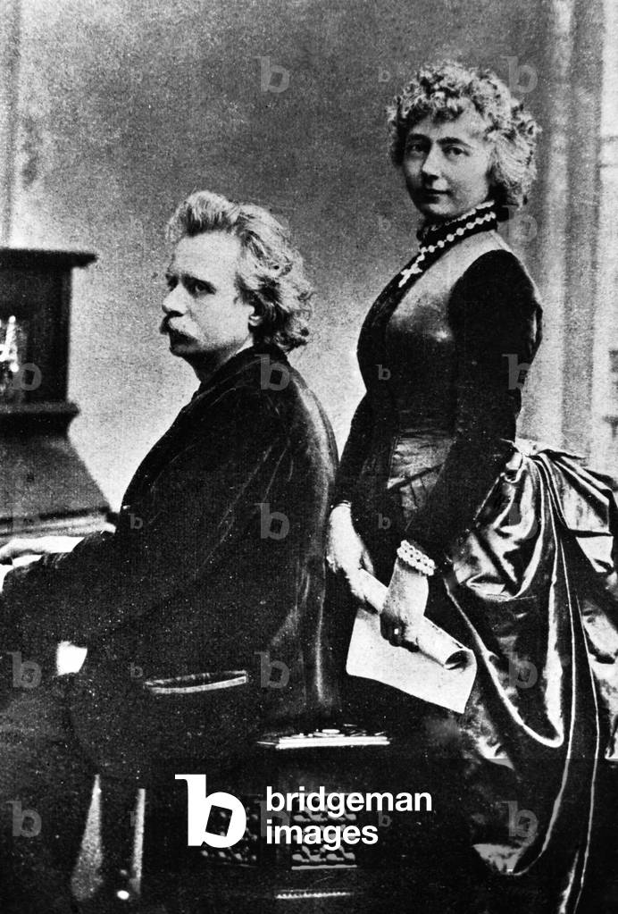 Edvard Grieg (b/w photo)