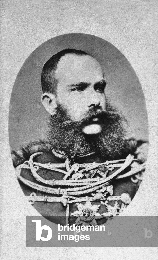 Emperor Franz Joseph I. (b/w photo)