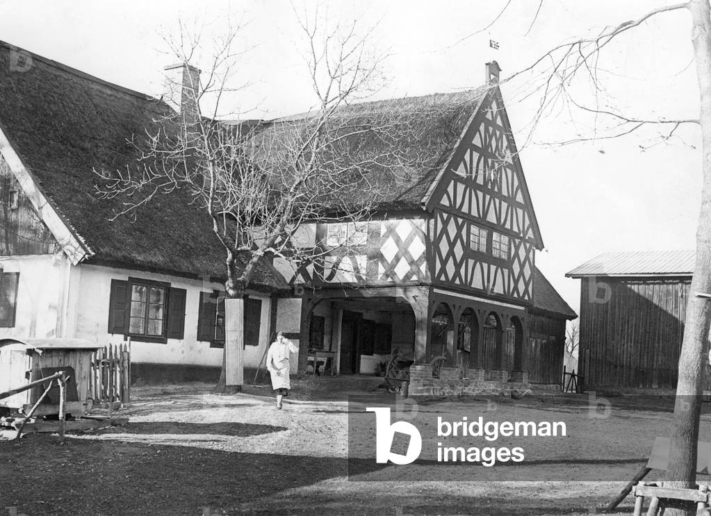 Farmyard on the German-Polish border in Grossweiden