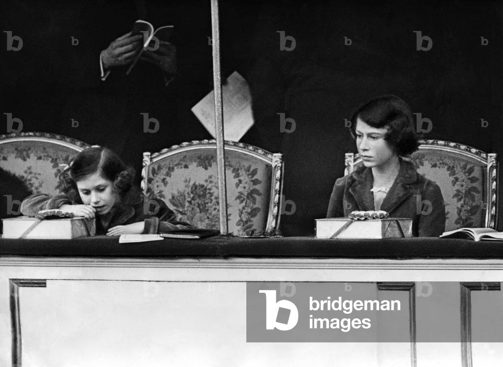 Elizabeth II at the National Pony Show, 1939 (b/w photo)