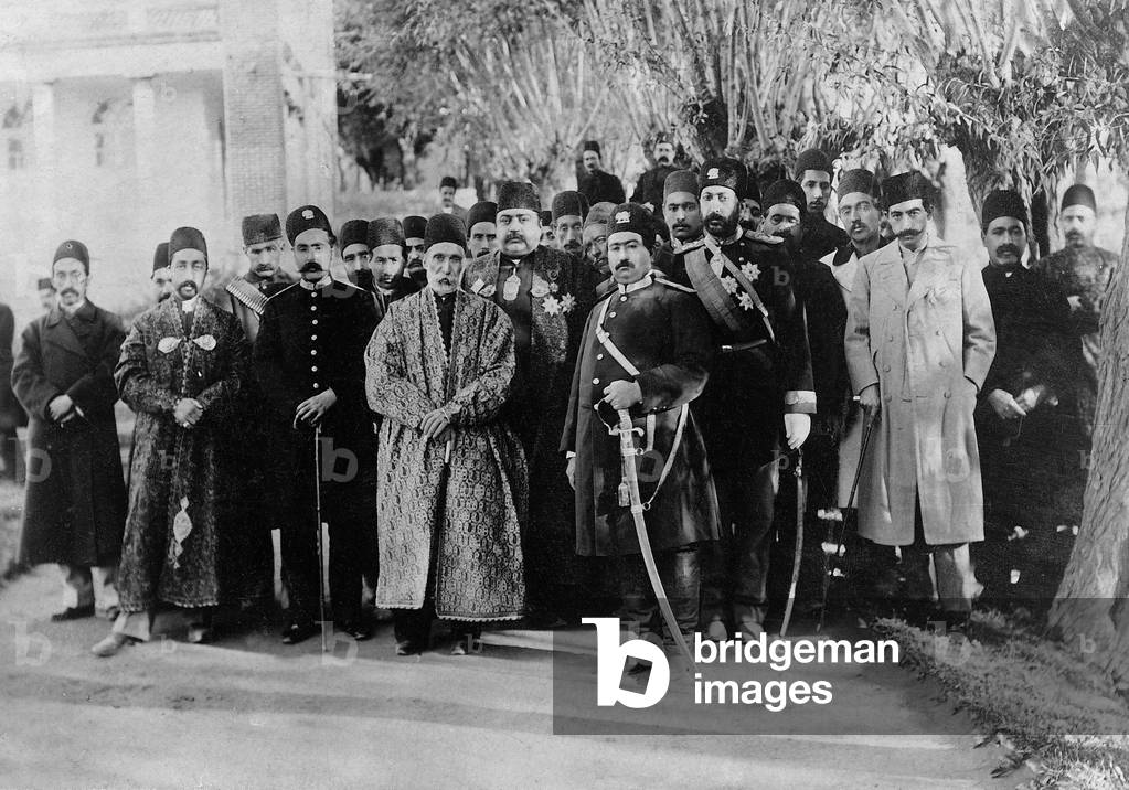 Mohammed Ali Shah, 1908 (b/w photo)