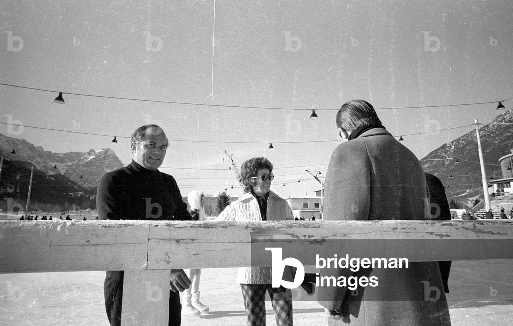 Rainer Barzel in Garmisch-Partenkirchen, 1970 (b/w photo)