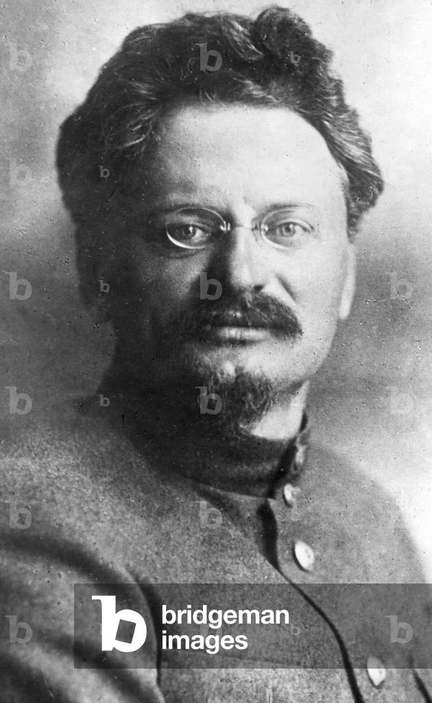 Leon Trotsky, professional revolutionary (b/w photo)