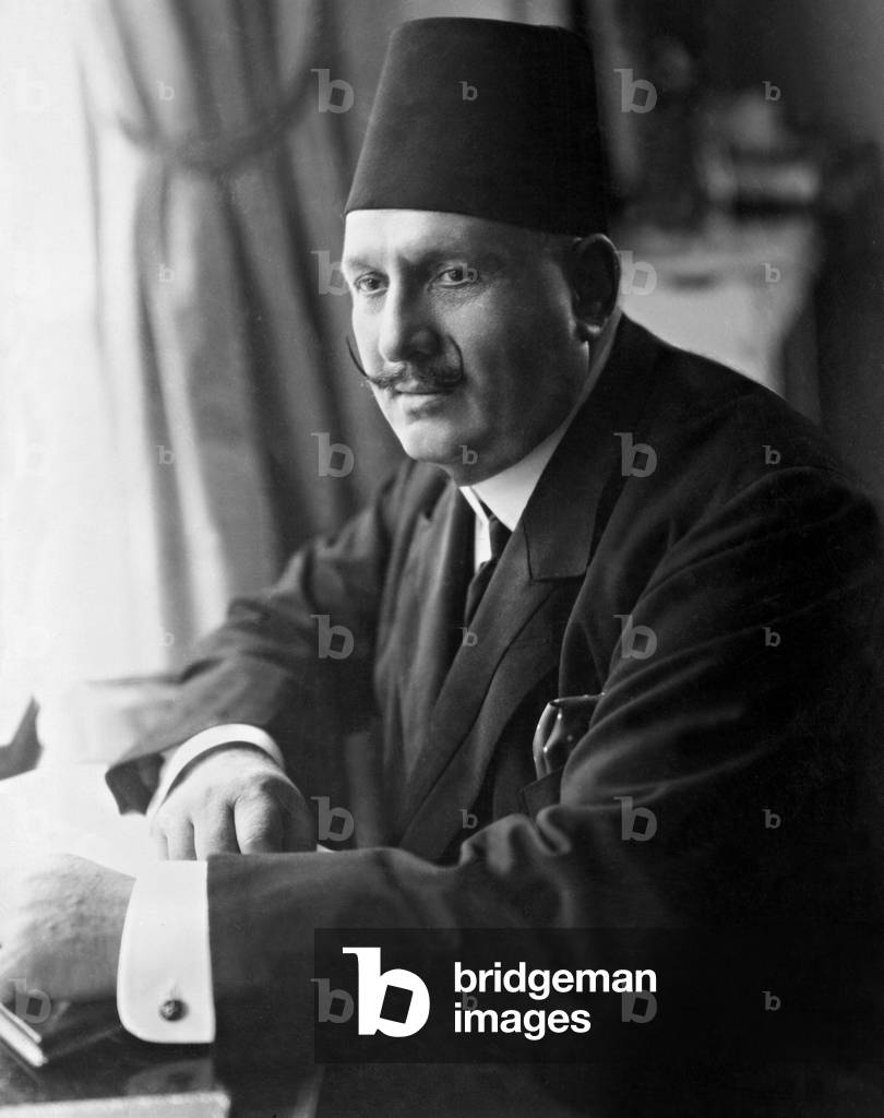 Fuad I of Egypt, 1929 (b/w photo)
