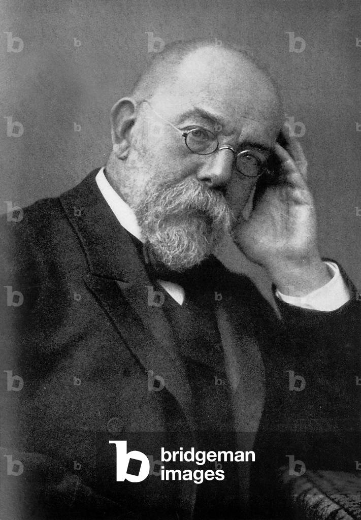 Dr Robert Koch, German bacteriologist (b/w photo)