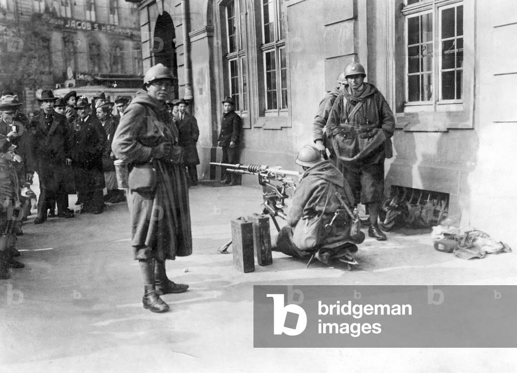 French machine gun position in Frankfurt an der Main, around the 1920s
