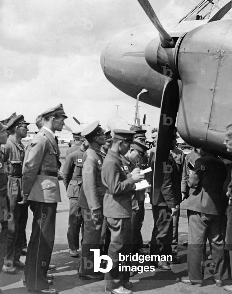 Japanese visit to Berlin, 1938 (b/w photo)