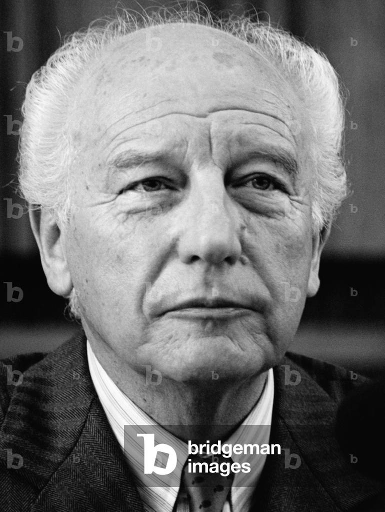Walter Scheel, 1979 (b/w photo)