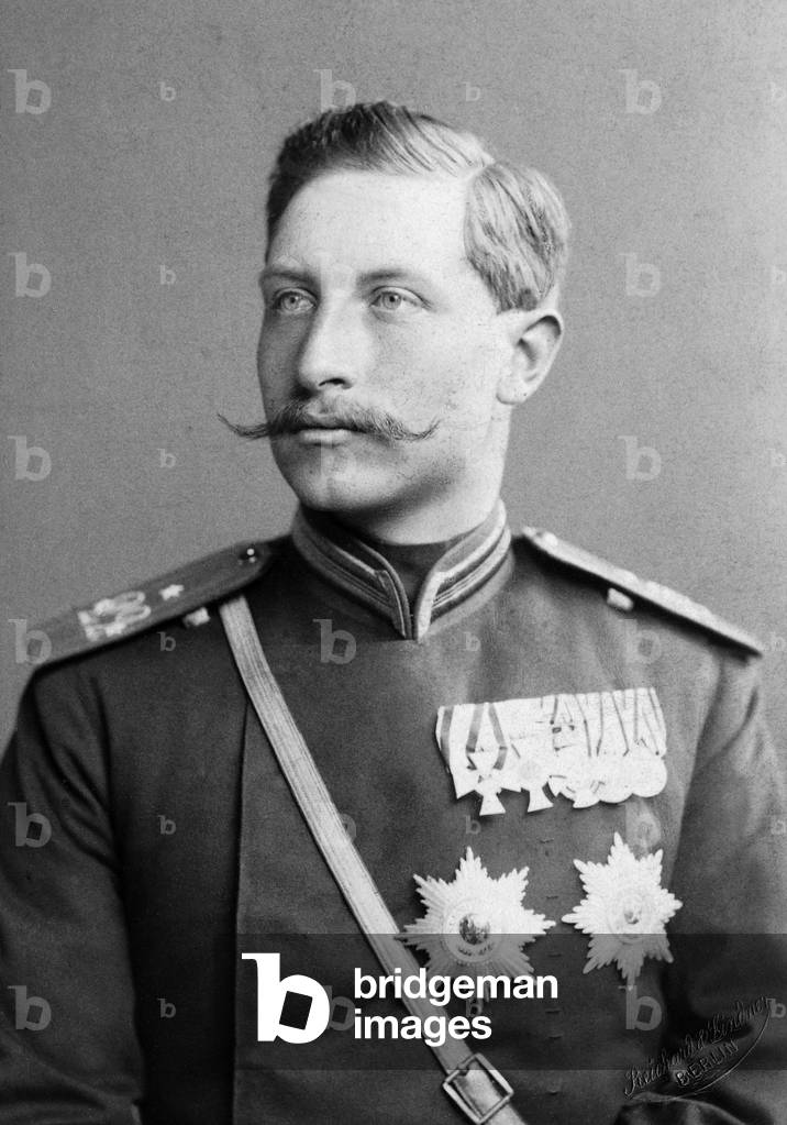 Crown prince Wilhelm, 1885 (b/w photo)