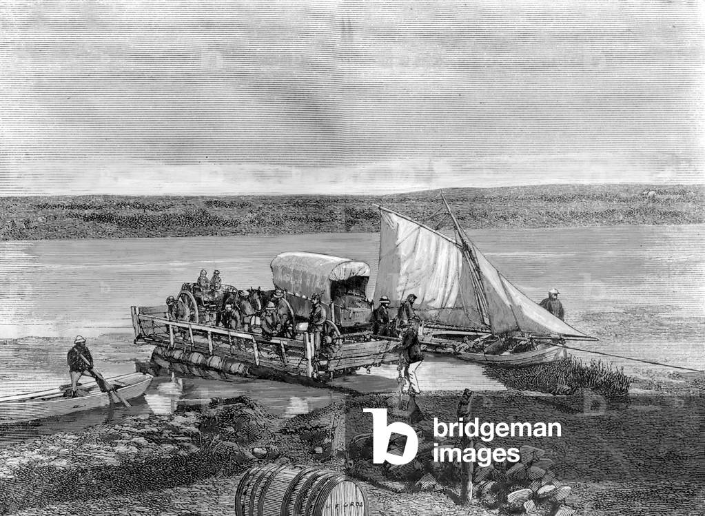 The Great Trek of the Boers (b/w photo)