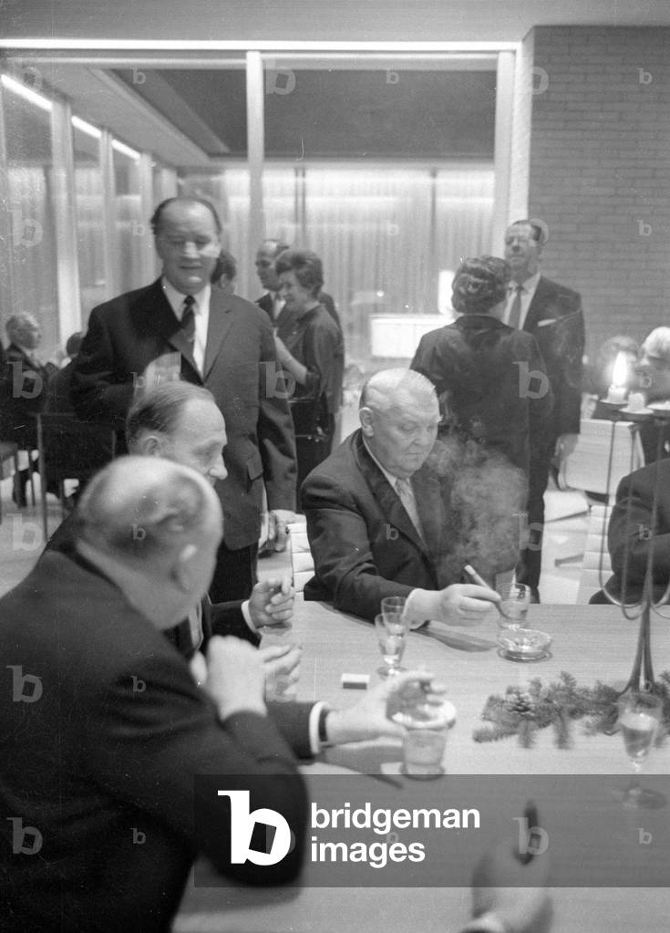 Ludwig Erhard in Bonn, 1964 (b/w photo)