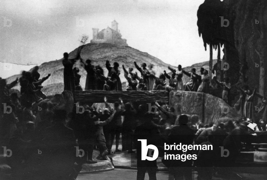 Rehearsals for the Bayreuth Festival, 1930 (b/w photo)