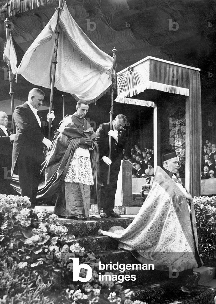 Eugenio Pacelli at the 66th German Catholic Congress (b/w photo)