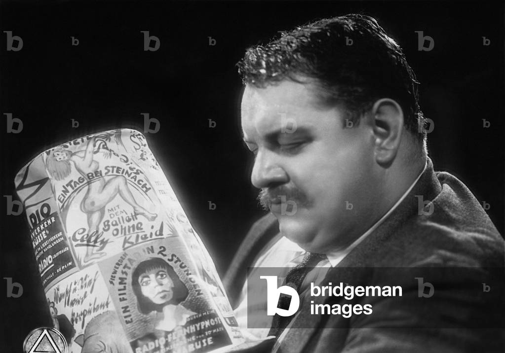 Heinrich George in the movie 'Berlin-Alexanderplatz', 1931 (b/w photo)