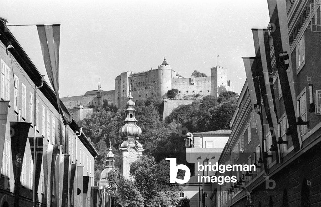 Fortress Hohensalzburg, 1971 (b/w photo)