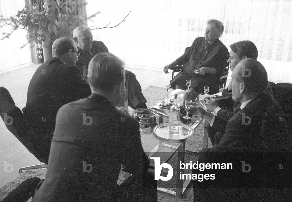 Ludwig Erhard in Bonn, 1964 (b/w photo)