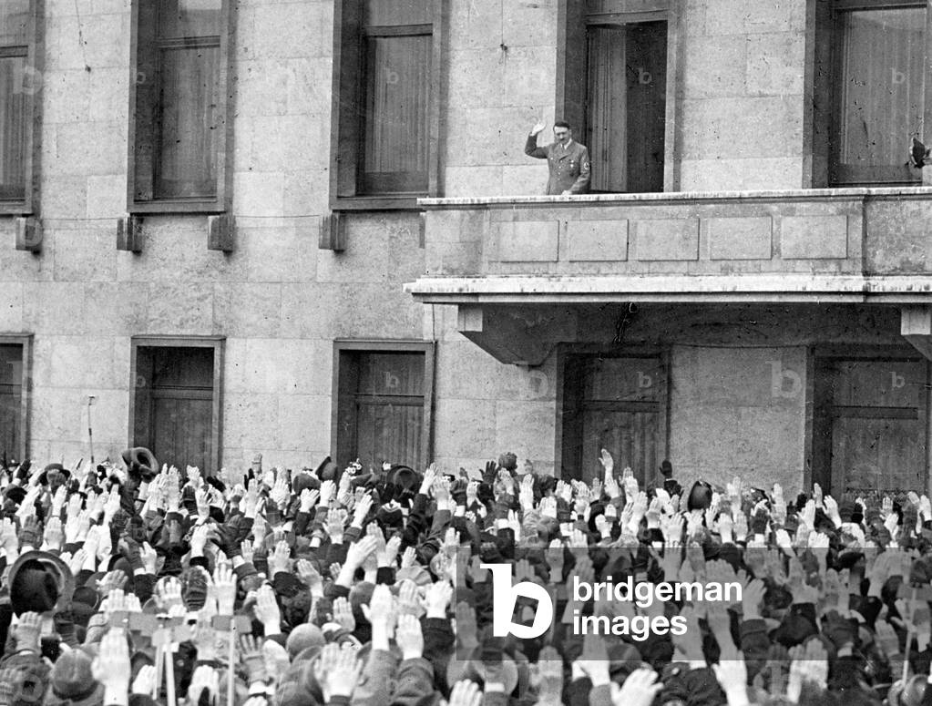 For the 5th Anniversary of the Hitler's seizure of power (b/w photo)