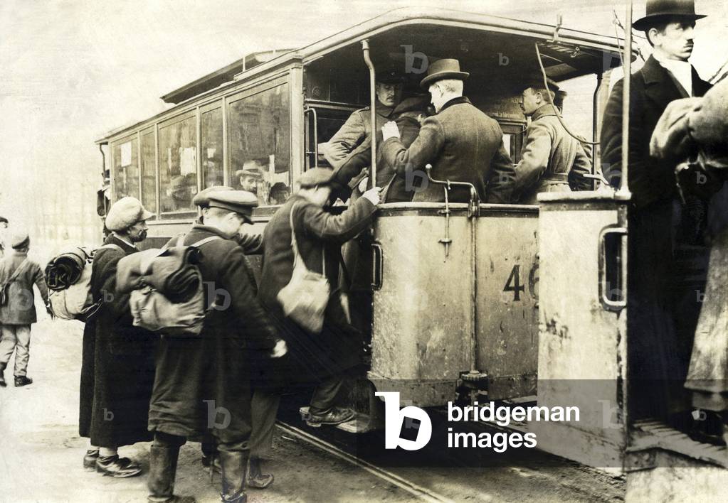Returning soldiers in Berlin, 1918