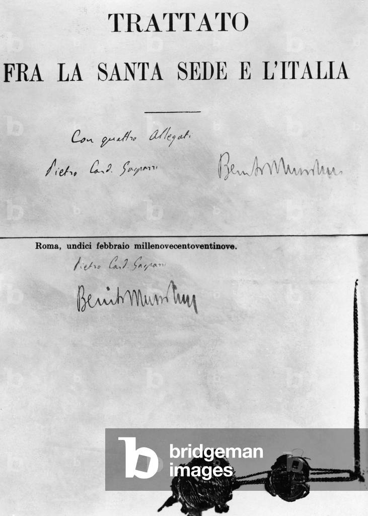 The Lateran Treaty, 1929