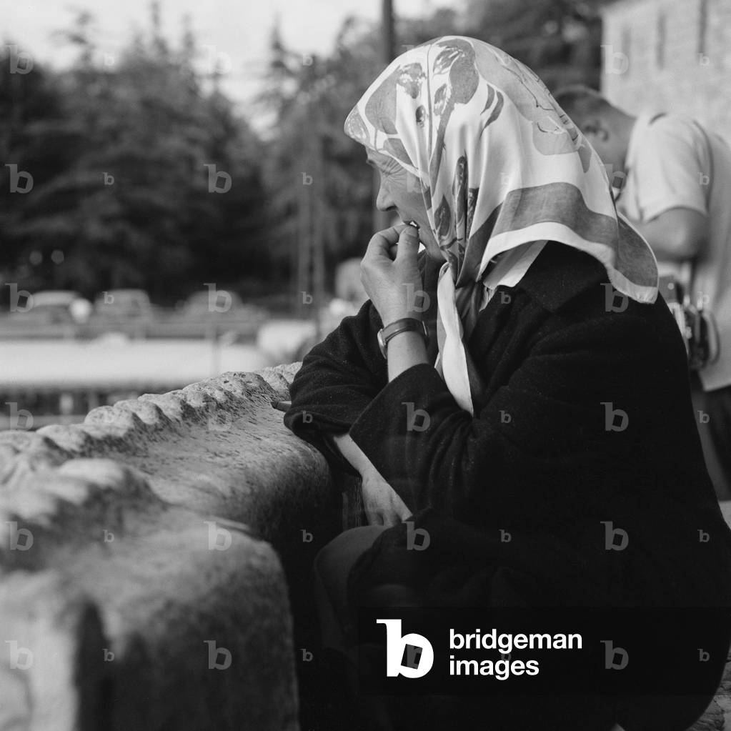 Woman in Istanbul, 1965 (b/w photo)