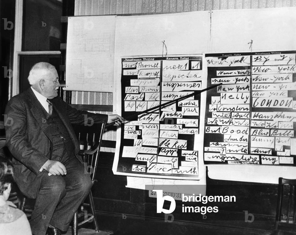 Trial against Bruno Richard Hauptmann in Hunterdon County, 1935 (b/w photo)