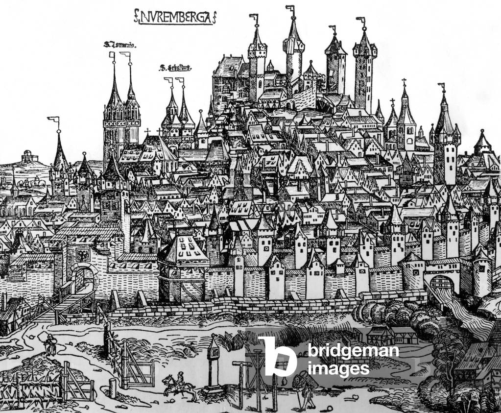 Prospect of Nuremberg from 1493 (woodcut)