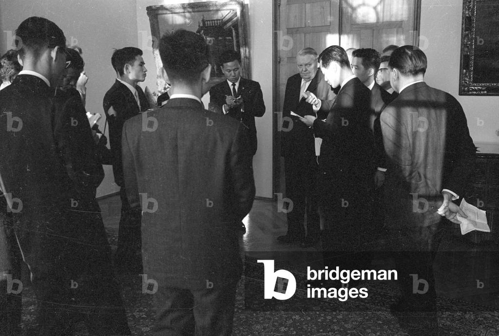 Ludwig Erhard in Bonn, 1964 (b/w photo)