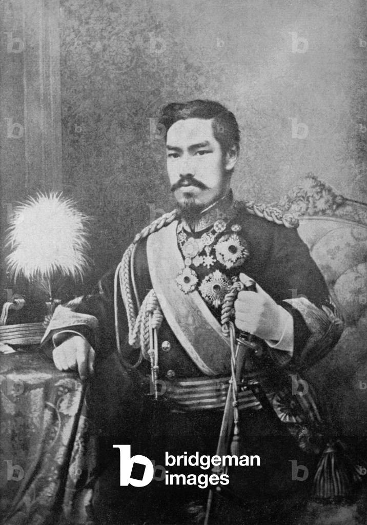 Emperor Mutsuhito (b/w photo)