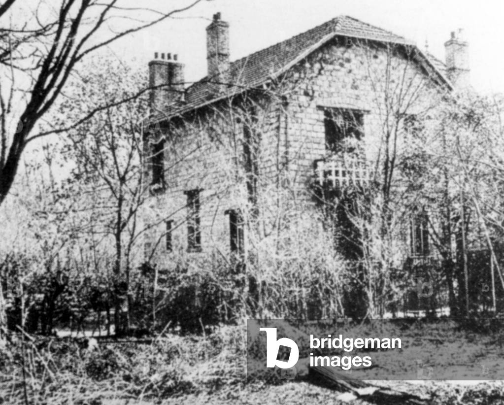 Leon Trotsky's villa in France, 1933 (b/w photo)