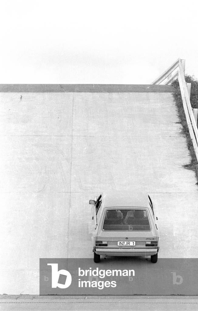 Audi 50, 1974 (b/w photo)