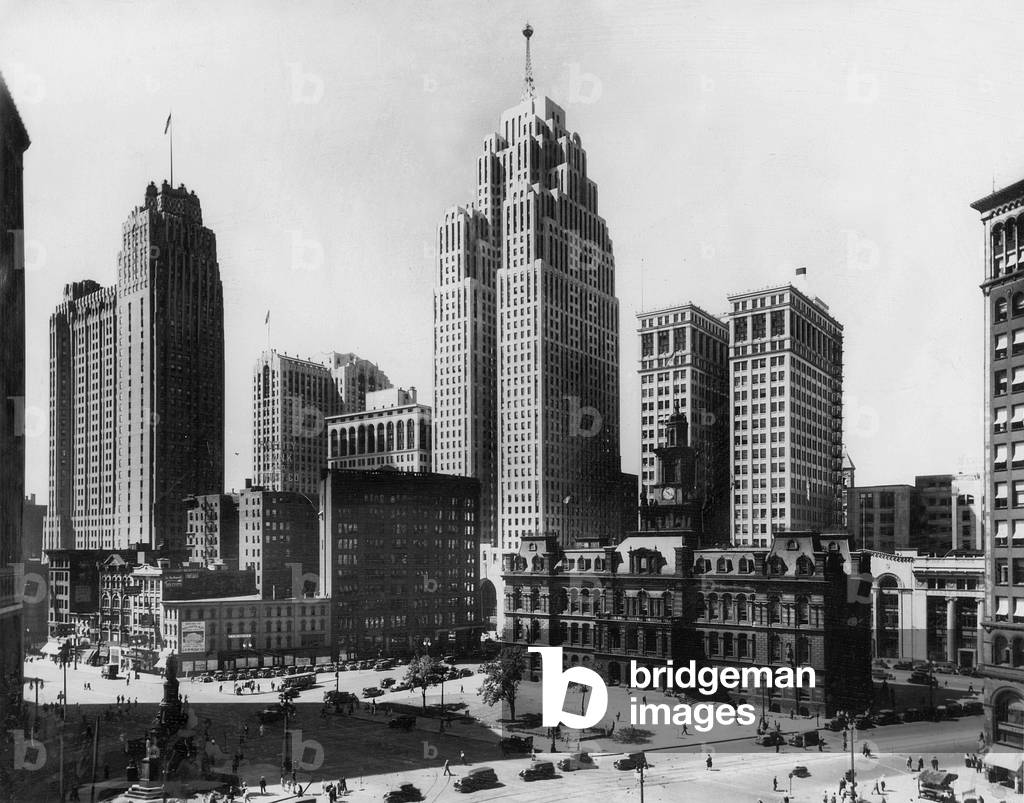 Skyscrapers in New York, 1931 (b/w photo)