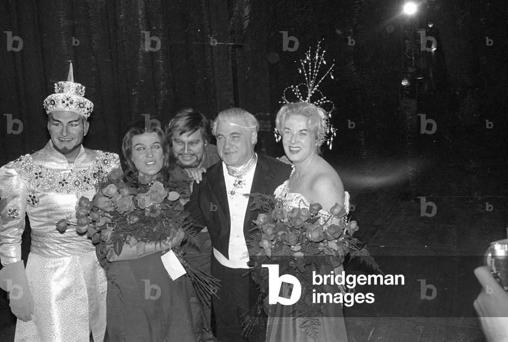 Joseph Keilberth at the reopening of the Munich National Theatre, 1963 (b/w photo)