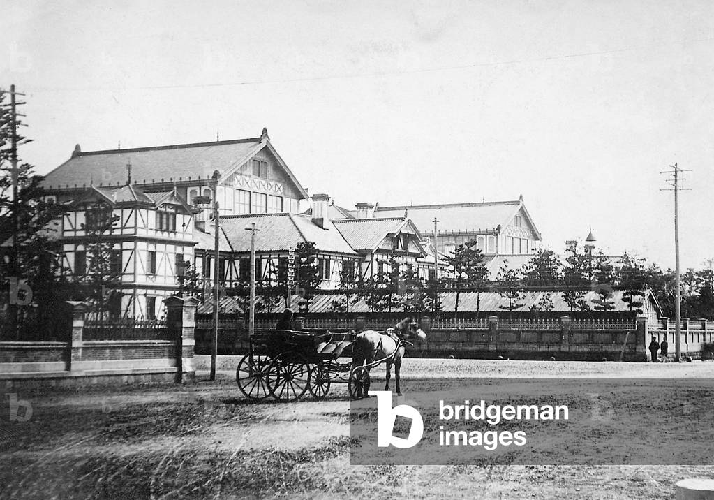 Parliament in Tokyo, 1913 (b/w photo)