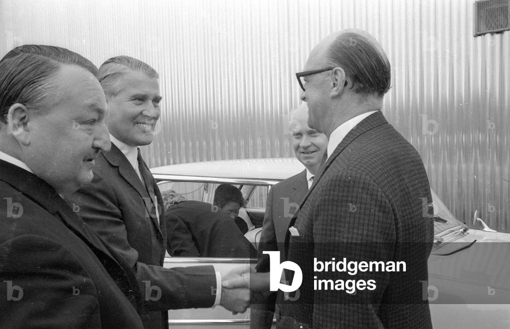 Wernher von Braun at the IVA, 1965 (b/w photo)