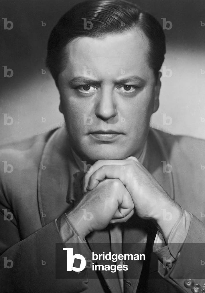 Paul Dahlke in 'War es im Dritten Stock?', 1938 (b/w photo)