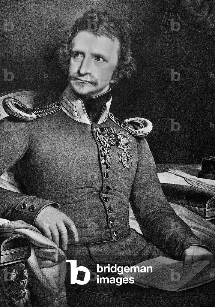 King Ludwig I of Bavaria (b/w photo)