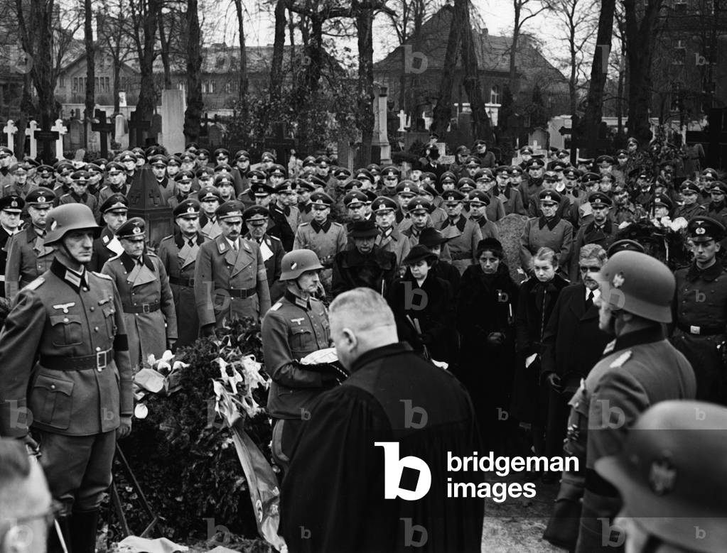 Funeral of Prof. Karl Becker, 1940