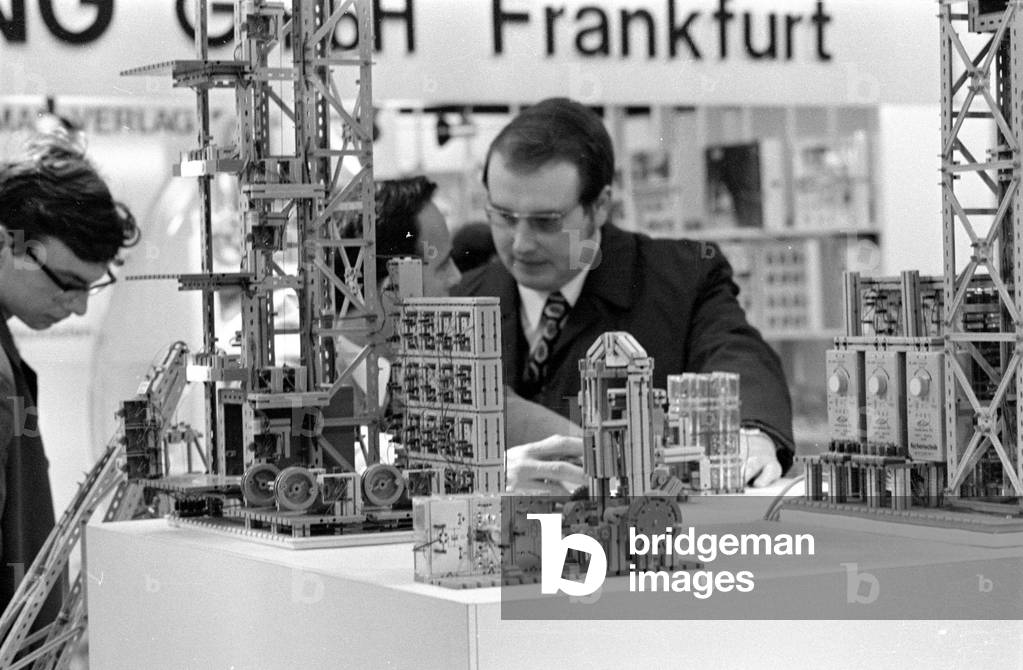 The Nuremberg Toy Fair, 1971 (b/w photo)