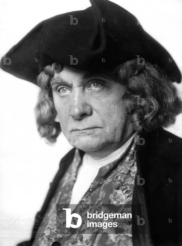 Hugo Thimig, Austrian actor (1845-1944), in 'Intrigue and Love' (b/w photo)