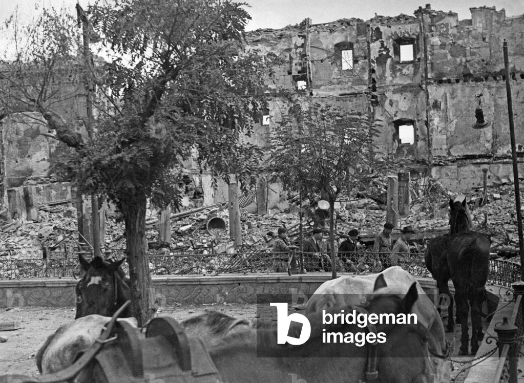 Destroyed Alcazar of Toledo, 1936